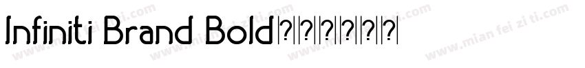 Infiniti Brand Bold字体转换
